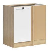 Junona Line - Hjørneskap 60 cm - Høyre - Hvit/Eik